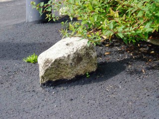 Mounting Block - east entrance of the Red Lion car park