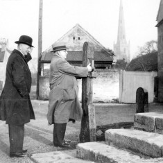 Mr. Terry visiting Bottesford, 1921