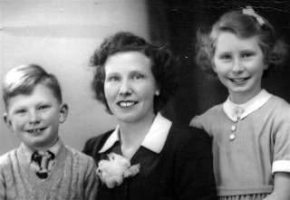 My brother Richard, Mum and myself - probably taken about 1947 at Freckleton Studio in Nottingham.