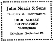 Norris1 John Norris & Son advert from the 'Cross & Stocks