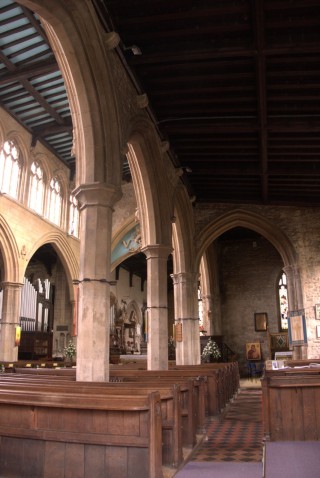 This is a view of the south aisle taken looking eastwards.