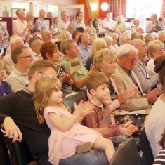 P1100422_crop_resize Standing room only in the village hall when the Bottesford Parish 1st World War Centenary Project launch opened on Sunday 28th September