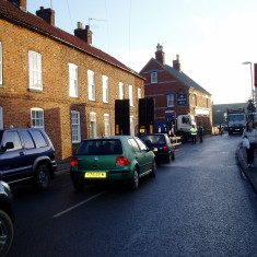 Holding up 'rush hour' High Street traffic