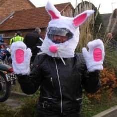 An Easter Biker Bunny