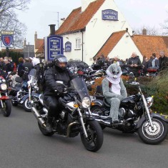 Setting off from the Red Lion