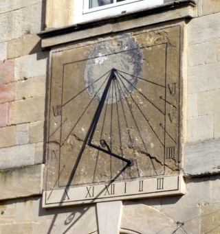 The sundial, Bottesford Old Rectory
