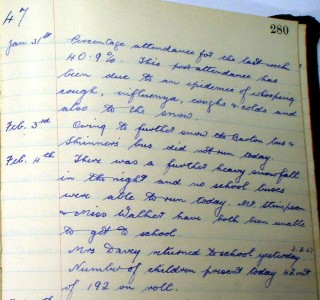 Bottesford Church of England School Log Book.