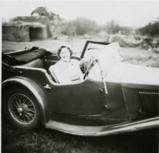 Photos061crop Wolseley Hornet sports car - Keith Samuel's first car with Kathleen and John Samuel