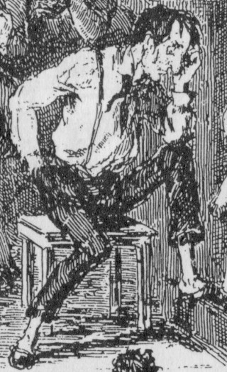 Detail from illustration by H.K. Brown (Phiz)