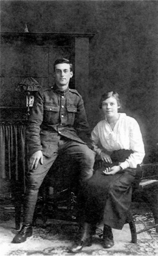 Pte_Lewis_Spencer__Hilda_James Pte. Lewis Spencer with his fiancée Hilda James