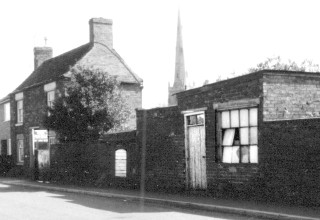 Queen_St._East_Demolished_cobblers_crop Mr. Taplin's Workshop on Queen Street.
