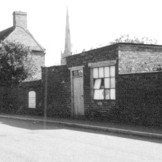 Queen_St._East_Demolished_enlargedMH_9YC Queen St East side, cobblers shop