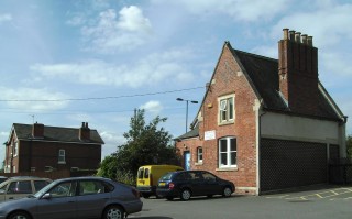 Supra The remains of Bottesford Station today. The building was probably designed by the Nottingham architect T.C. Hines.