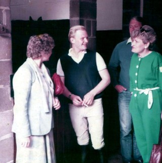 At the Belvoir Hunt Stables in 1986 with my mother and father and Auntie Liz (in green) during a visit from Michael & Liz Bradshaw from Australia.