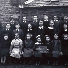 Crossmichael school 1920 - Mary Johnstone (middle row 3rd from the left)