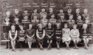 Bottesford School 1947	Top left: Ted Rayson