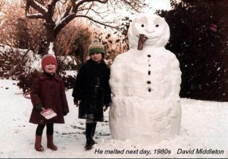 Snowman1 Climate change in Bottesford