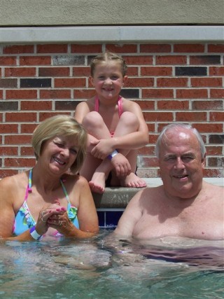 Jenny, John and their grandaughter
