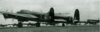 Sylvia_Bowman_3_resized Lancasters preparing for take-off.