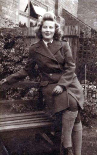 Sylvia_Bowman_land_army_uniform_resized Sylvia Bowman in Women's Land Army uniform, at Woodthorpe in 1942.