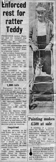Local Newspaper story from the early 1970's