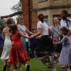 The May Dance was recreated by Ann Gibbons School of Dance.
