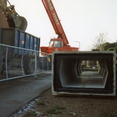 The precast sections of the new Rundle