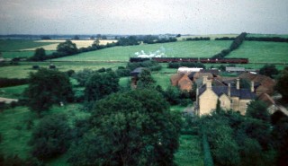 Train_at_Bottesford_from_Holliers_v2 A train seen from 'Holliers'
