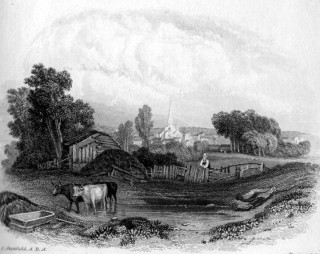 View of Trowbridge by C. Stanfield engraved by E. Findon