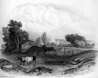 Trowbridge_crop1 View of Trowbridge by C. Stanfield engraved by E. Findon