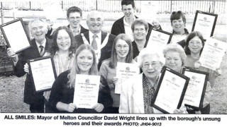U3A_Picture3_v2 Mary Taylor receiving the Melton Award of Merit