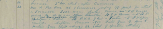 WD1 2nd Battalion, War Diary entry for the 23rd April 1918 | National Archives (WO 95_1362)