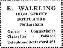 Walklings E. Walking advert from the 'Cross and Stocks' 1968