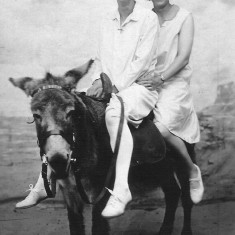 Winnie Bray with her friend from the village Olga Shipman. The Shipman's lived at the end of the road over the river bridge where it turned right to Easthorpe.