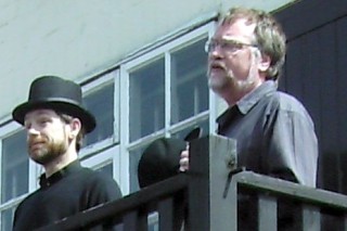 Laurel and Hardy played by Rev. Robin Stapleford and David McCormack