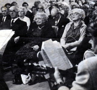 gran2_crop_resized Mrs Maria Stanley (centre) at a concert in Bottesford.