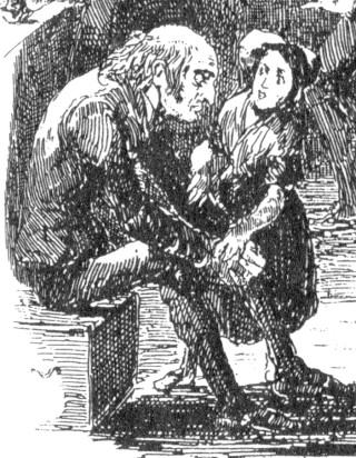 Detail from illustration by H.K. Brown (Phiz)