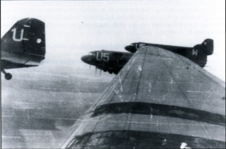 p_110 Formation of C-47 transports of the 31st Troop Carrier Squadron, 436th Troop Carrier Group, 1944