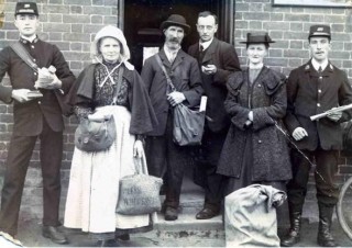 A picture of Bottesford Post-Office staff c.1910 one of whom is tentatively identified as a 