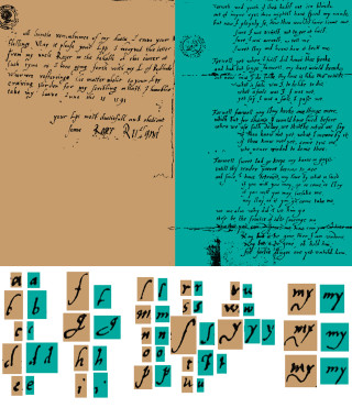 text_roglizcomb_2 Manuscript illustrations from P Porohovshikov Shakespeare Unmasked. NY.1940. p61 and p279