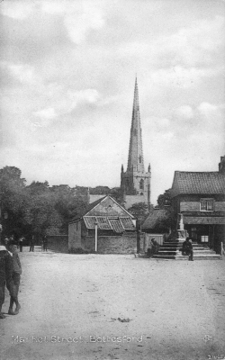 Bottesford Market Place postcard