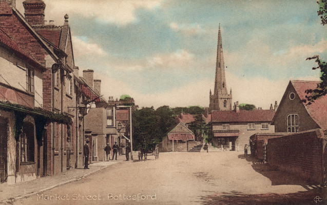 Bottesford Market Place postcard 2