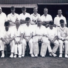 Bottesford Cricket Club team group photograph in front of the club pavilion on Belvoir Road | Mr Jeff Donger