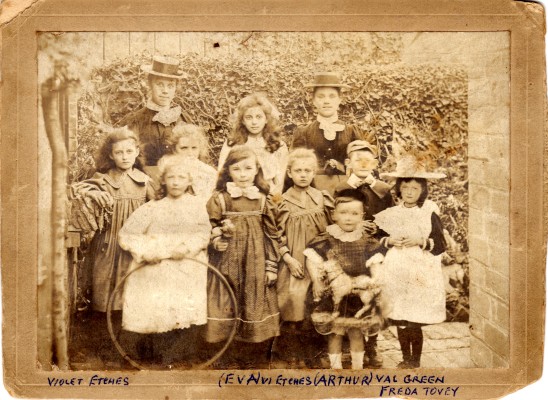 A 'Dames School' in Bottesford - this picture shows a small group of chidren and two teachers about 1900 | Mrs Rosemary Frost