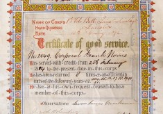 Leicestershire Regt 1892, good service certificate
