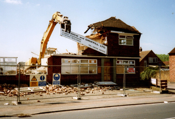 Demolition of Bullock & Driffil's offices on the High Street | Peggy Topps