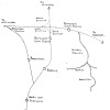 Sketch map of Bottesford railways, by Mr Alan Pizzey