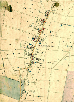 Detailed map of Normanton, published 1884, Ordnance Survey | Original paper map constributed by Mr Mike Saunders