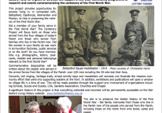 Bottesford  Parish WW1 Centenary News Bulletins
