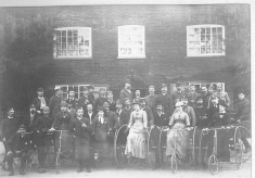 Nottingham Bicycle Club, at an un-identified location in the Vale of Belvoir